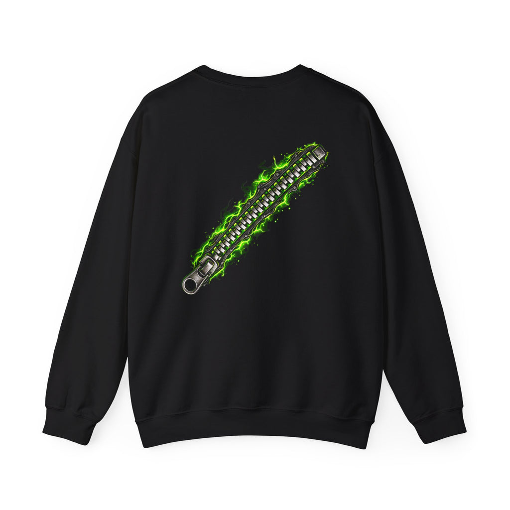 Frankenstein Zipper Halloween Graphic Sweatshirt