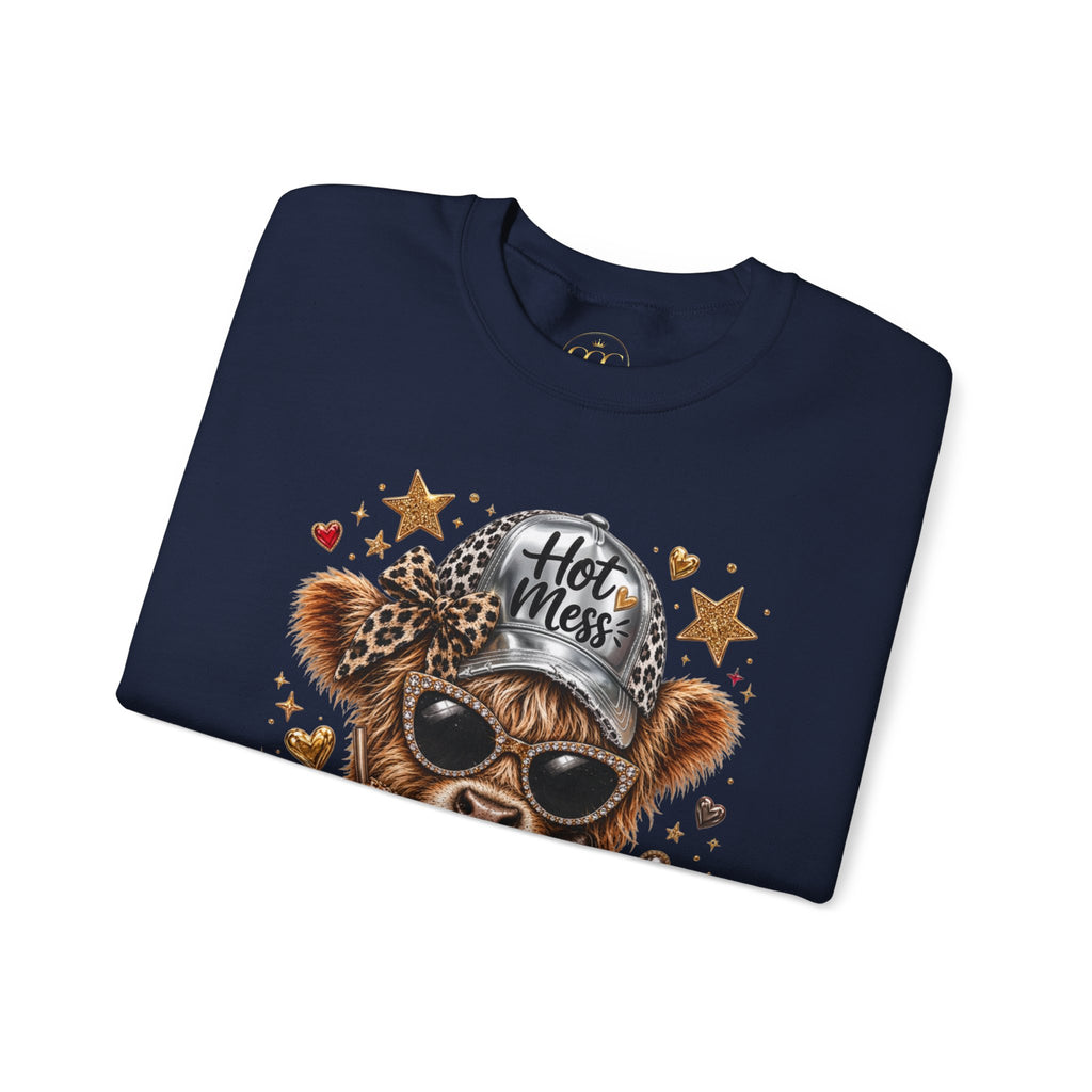 Leopard Cow Fall Crewneck Sweatshirt