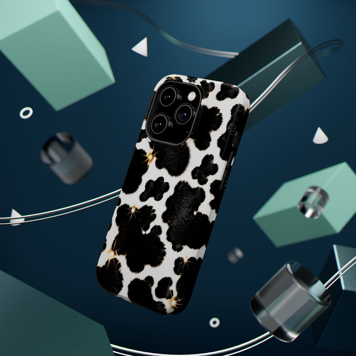 Cow Print Magnetic Impact-Resistant Phone Case