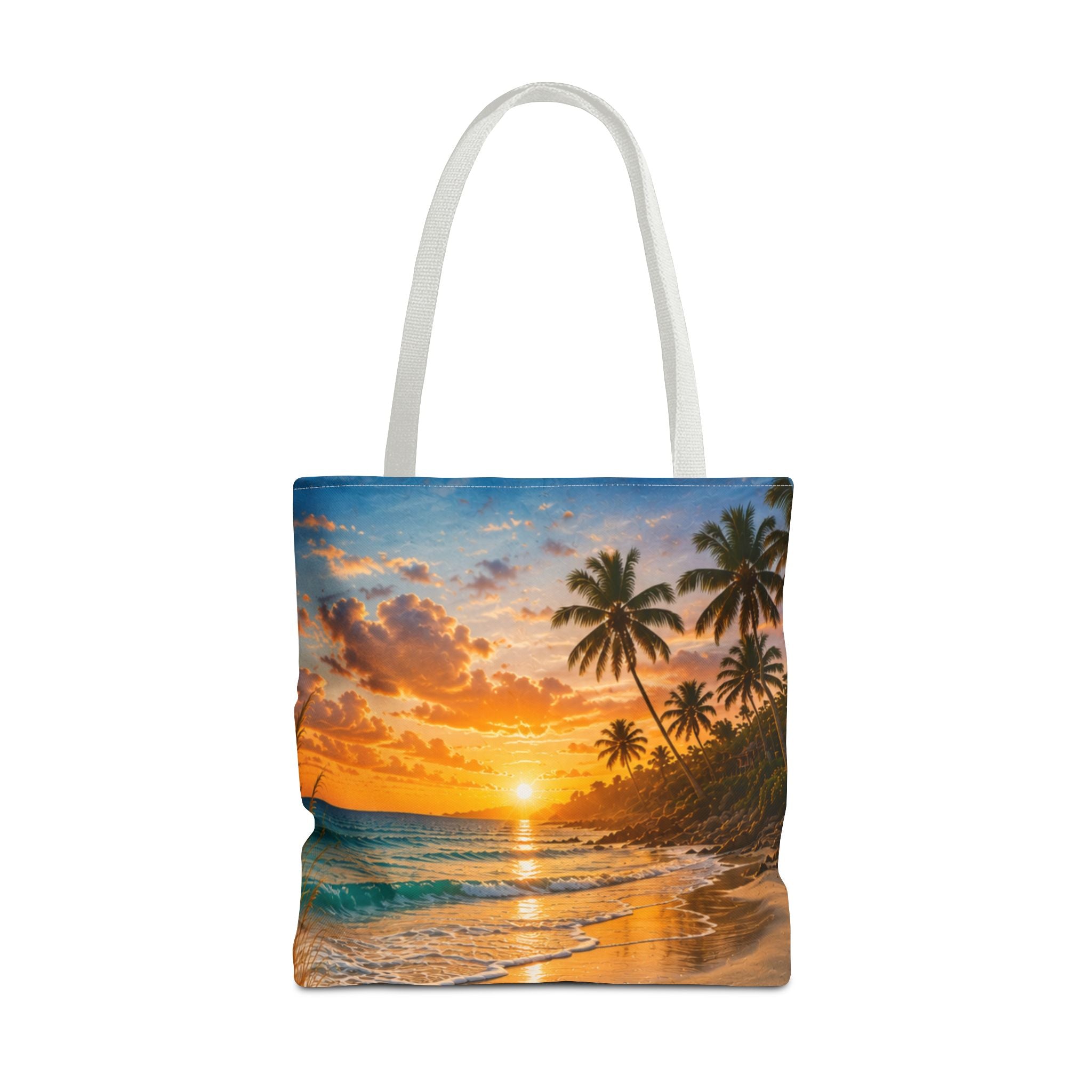 Leave Your Worries In The Sand | AOP Tote Bag | Coastal Serenity Collection