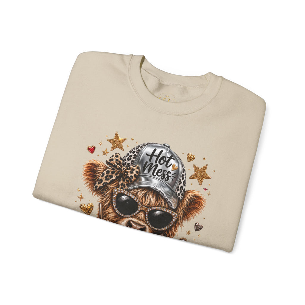 Leopard Cow Fall Crewneck Sweatshirt