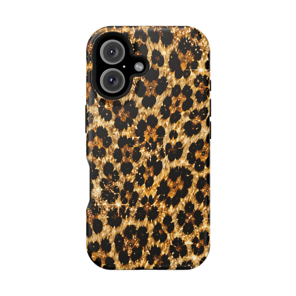 Leopard Print Magnetic Impact-Resistant Phone Case