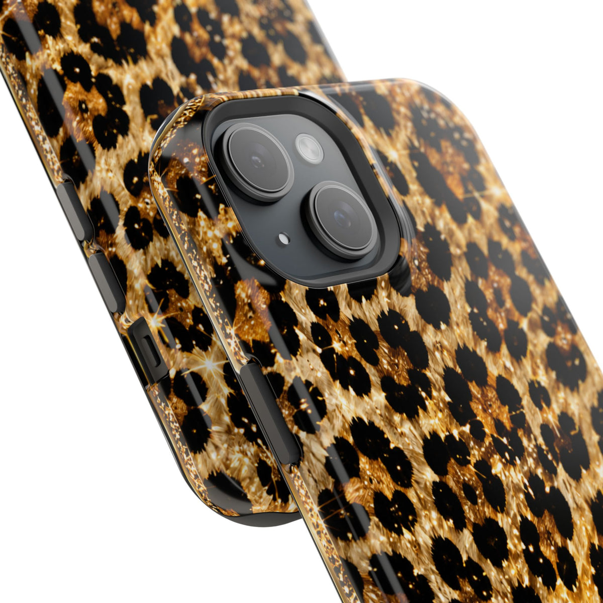 Leopard Print Magnetic Impact-Resistant Phone Case