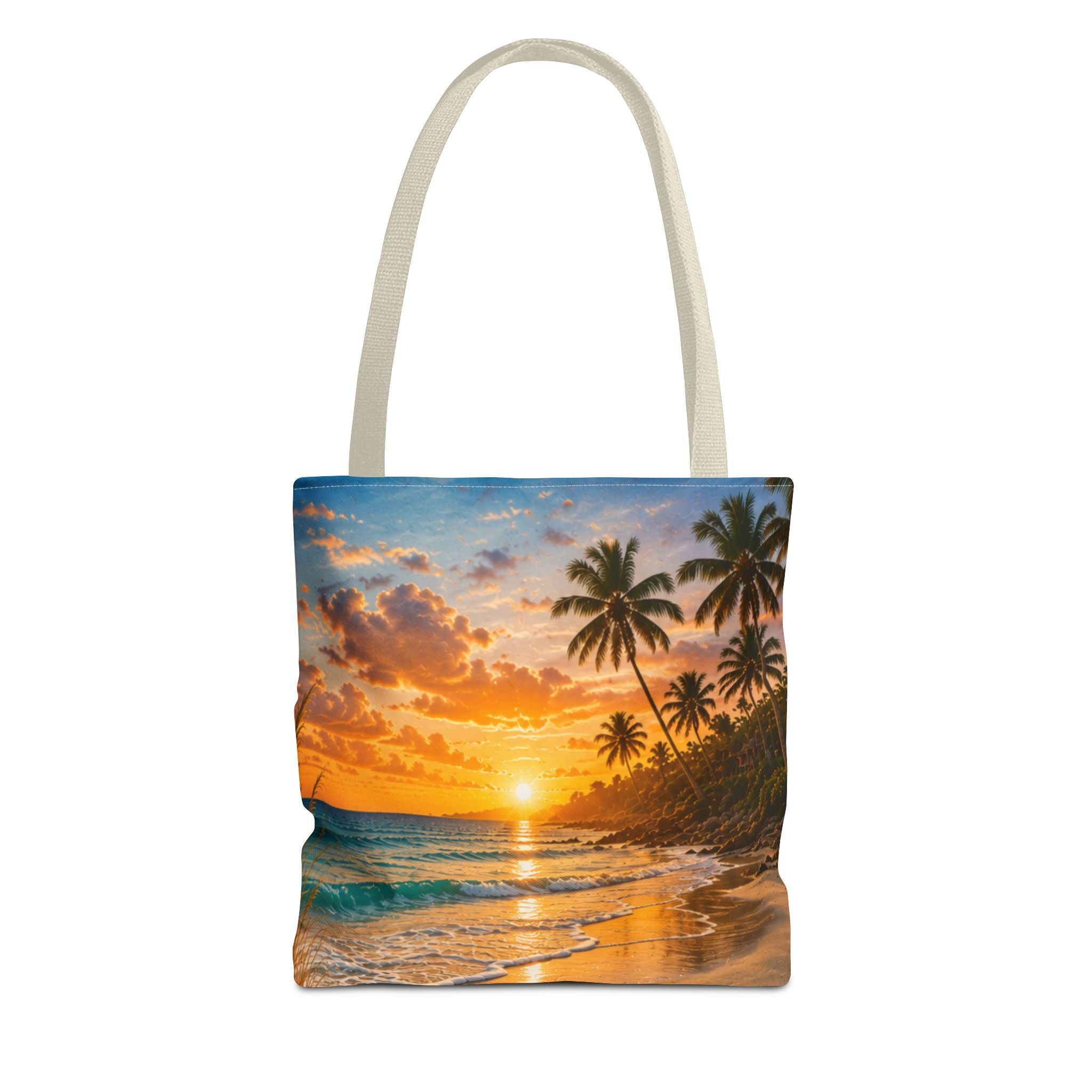 Leave Your Worries In The Sand | AOP Tote Bag | Coastal Serenity Collection
