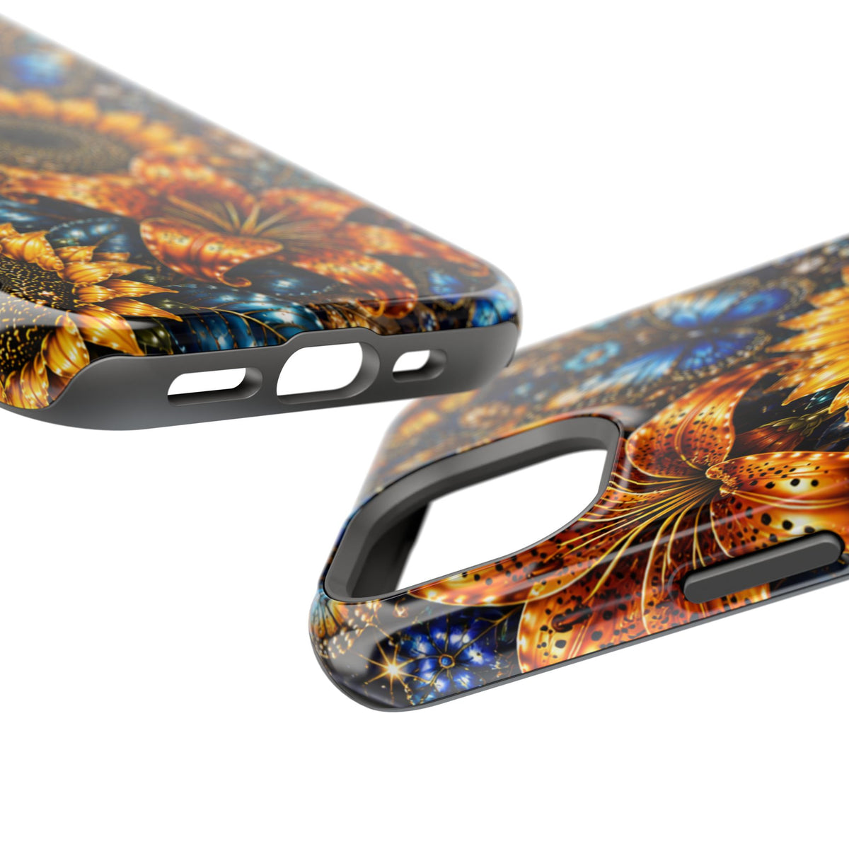 Sunflower & Blue Butterfly Magnetic Impact Phone Case