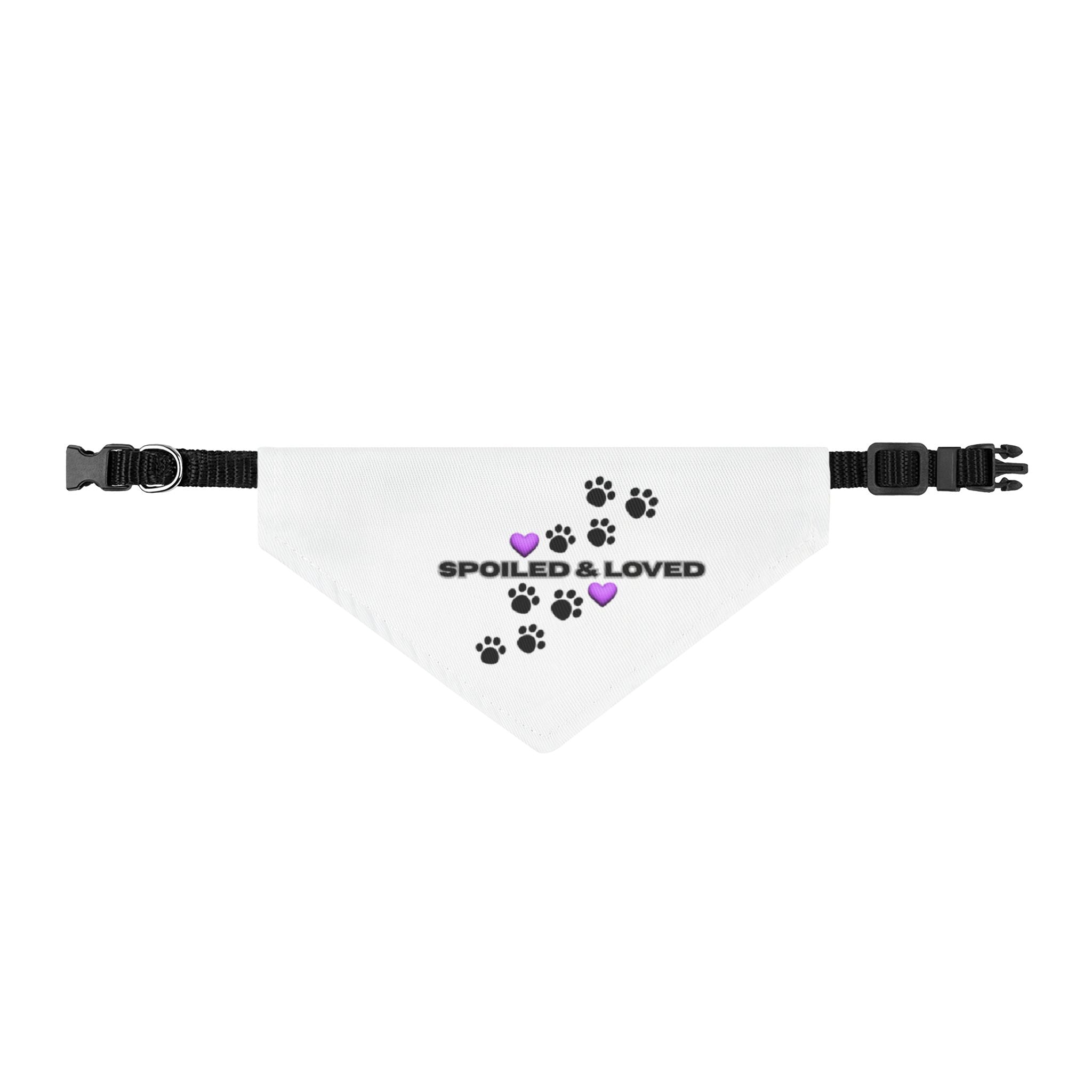 Spoiled & Loved Clip-on Pet Bandana