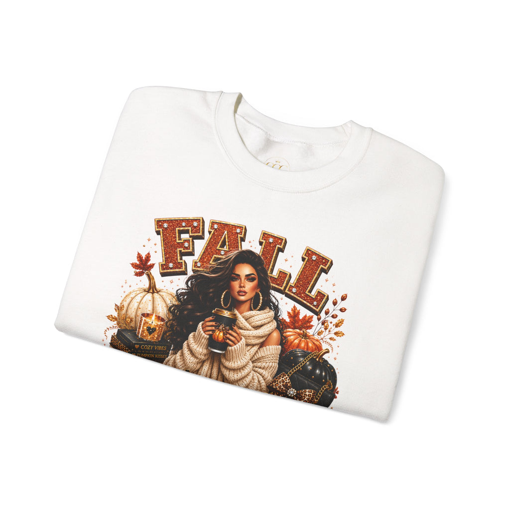 Fall Is My Favorite Season Sweatshirt — Cozy Autumn Pumpkin & Sunflower Graphic