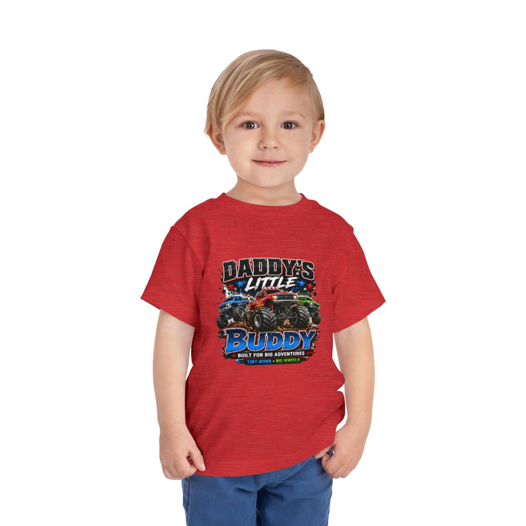 Daddy's Little Buddy Toddler Tee - Monster Truck Adventure Graphic Shirt