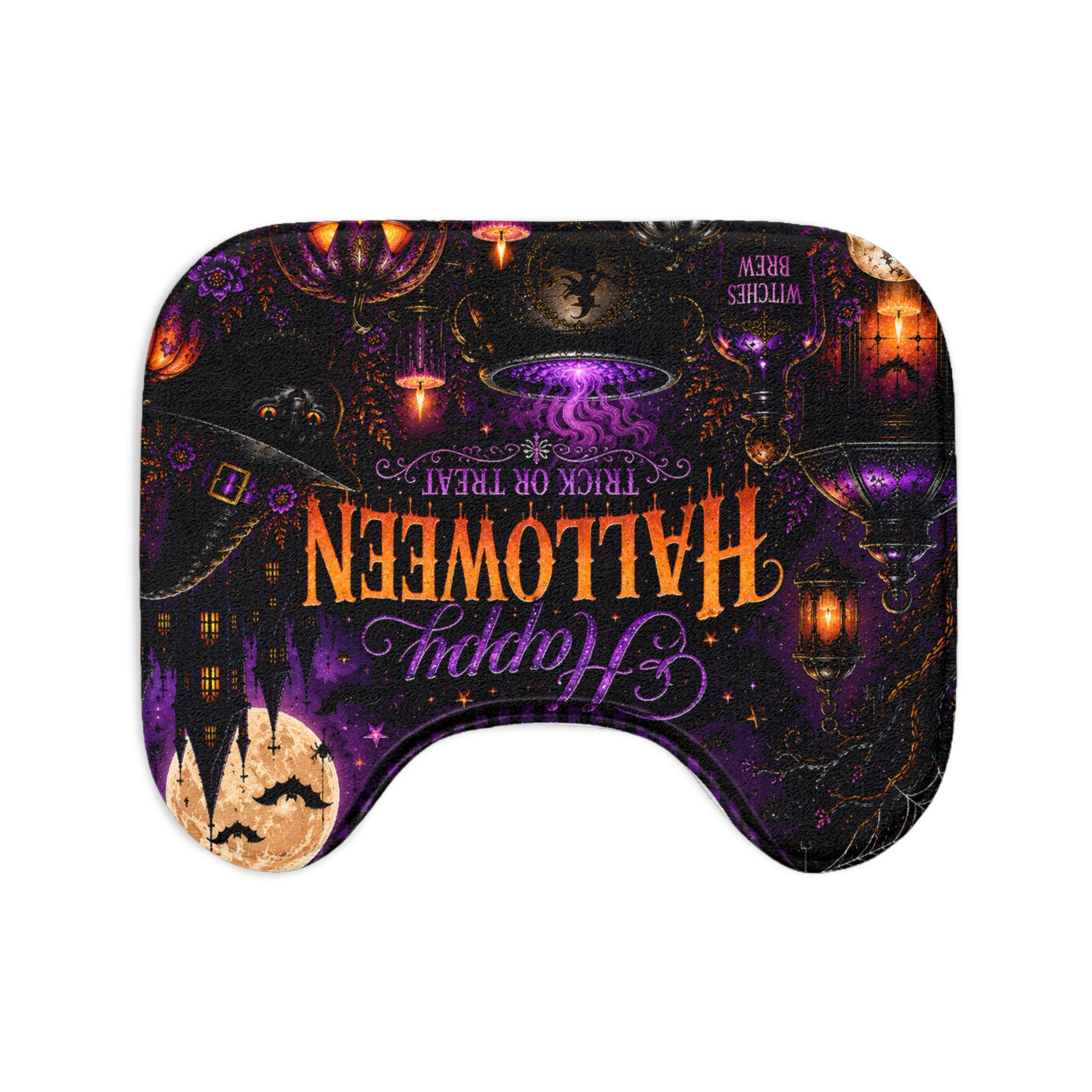Halloween Trick or Treat 3-Piece Bathroom Set | Dark Gothic Halloween Bathroom Decor