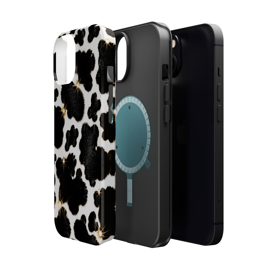 Cow Print Magnetic Impact-Resistant Phone Case