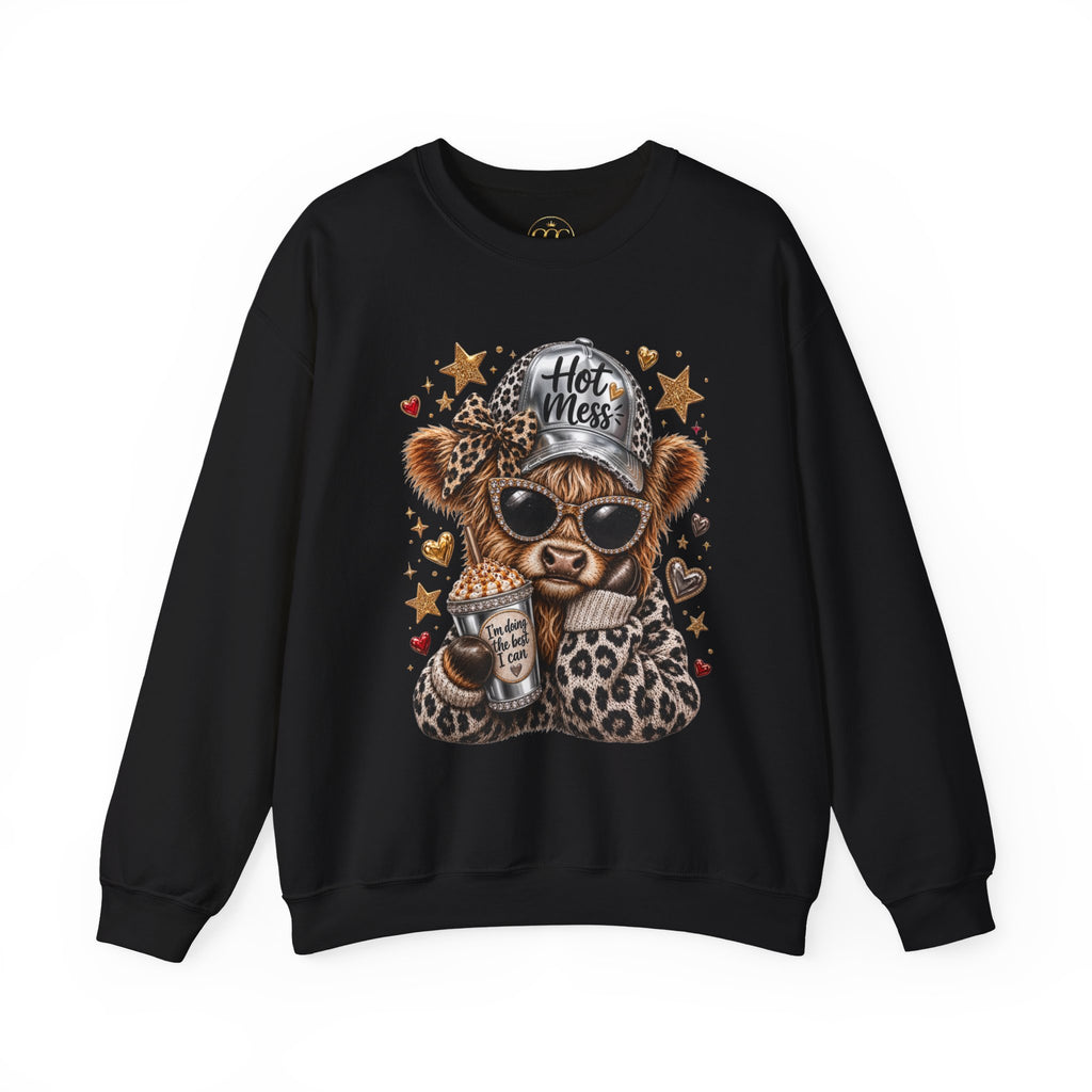 Leopard Cow Fall Crewneck Sweatshirt