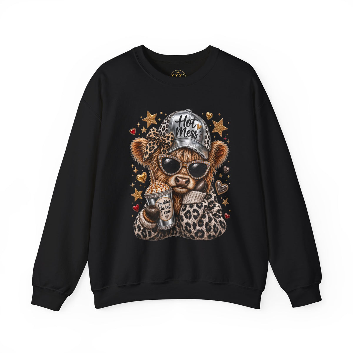 Leopard Cow Fall Crewneck Sweatshirt