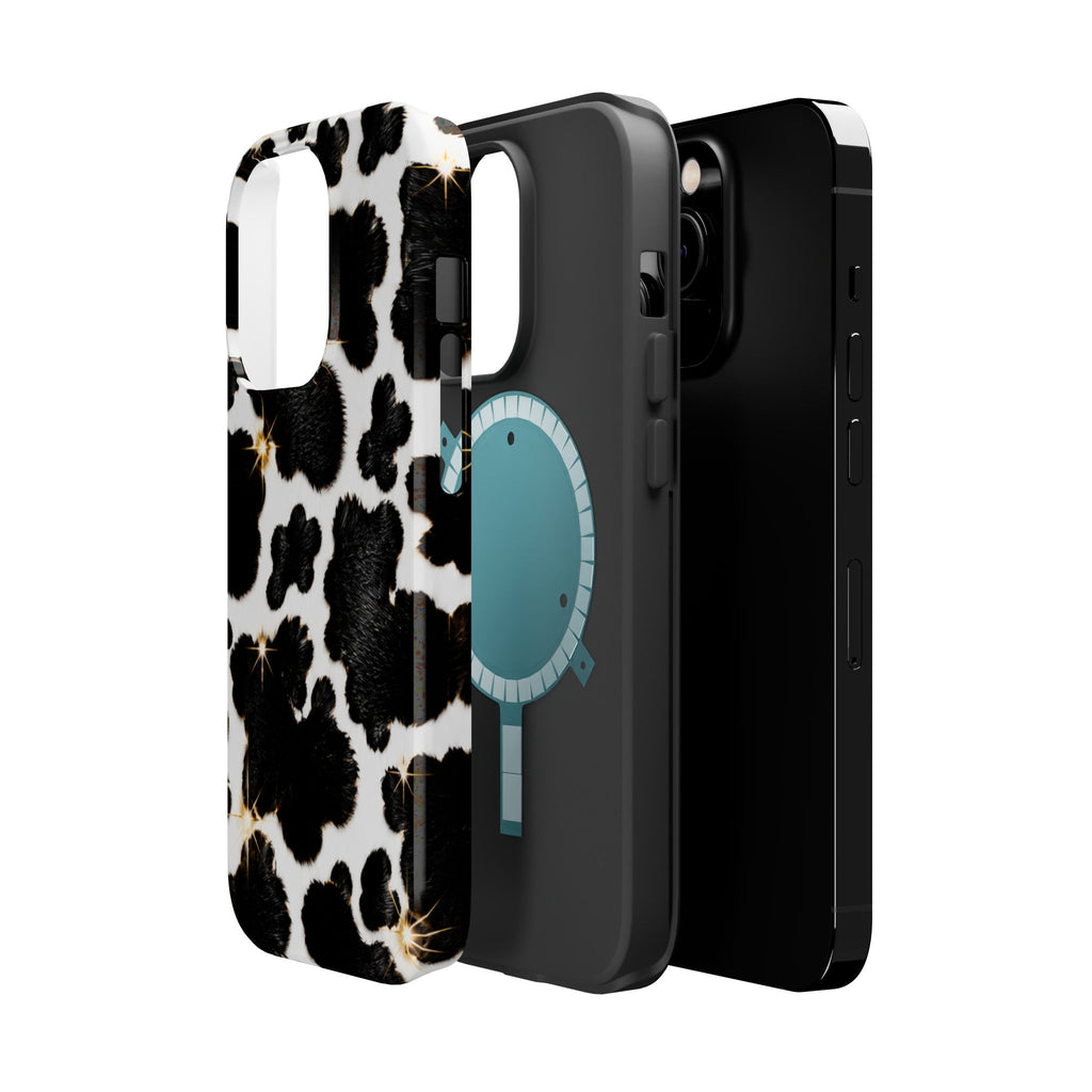 Cow Print Magnetic Impact-Resistant Phone Case