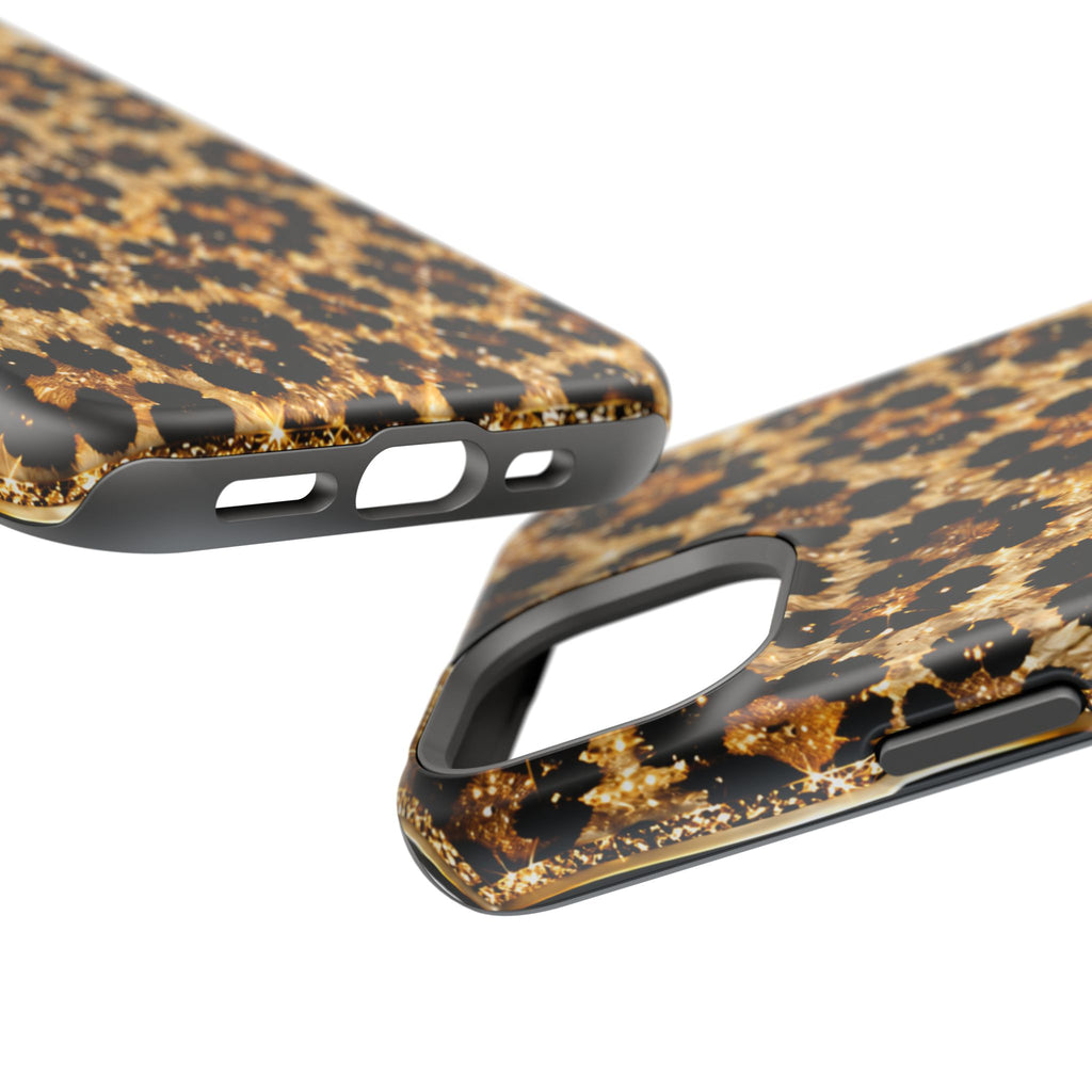 Leopard Print Magnetic Impact-Resistant Phone Case