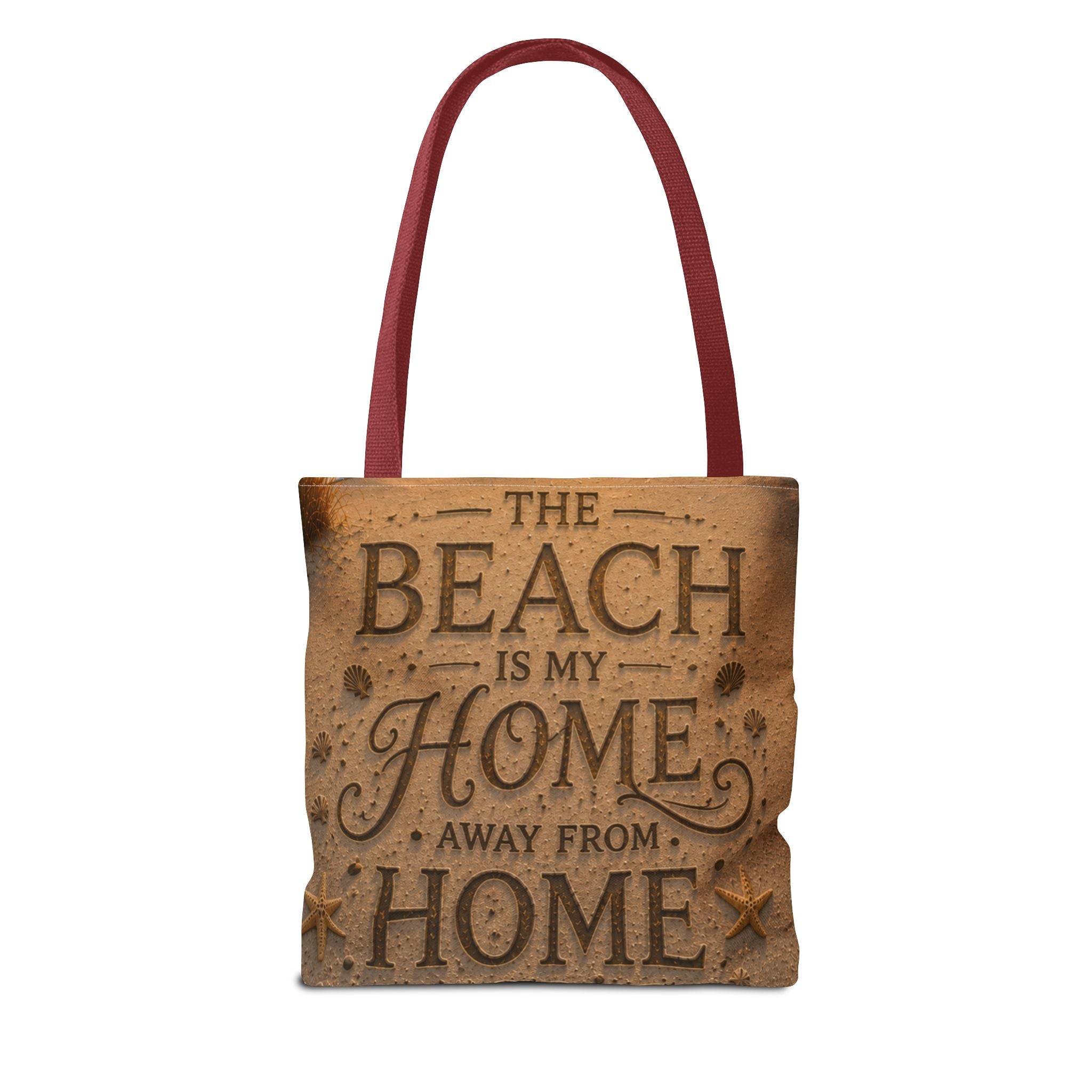 The Beach Is My Home Away From Home | AOP Tote Bag | Coastal Serenity Collection