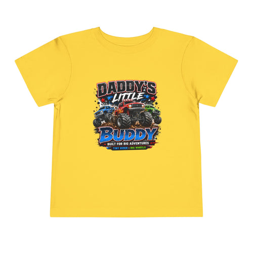Daddy's Little Buddy Toddler Tee - Monster Truck Adventure Graphic Shirt