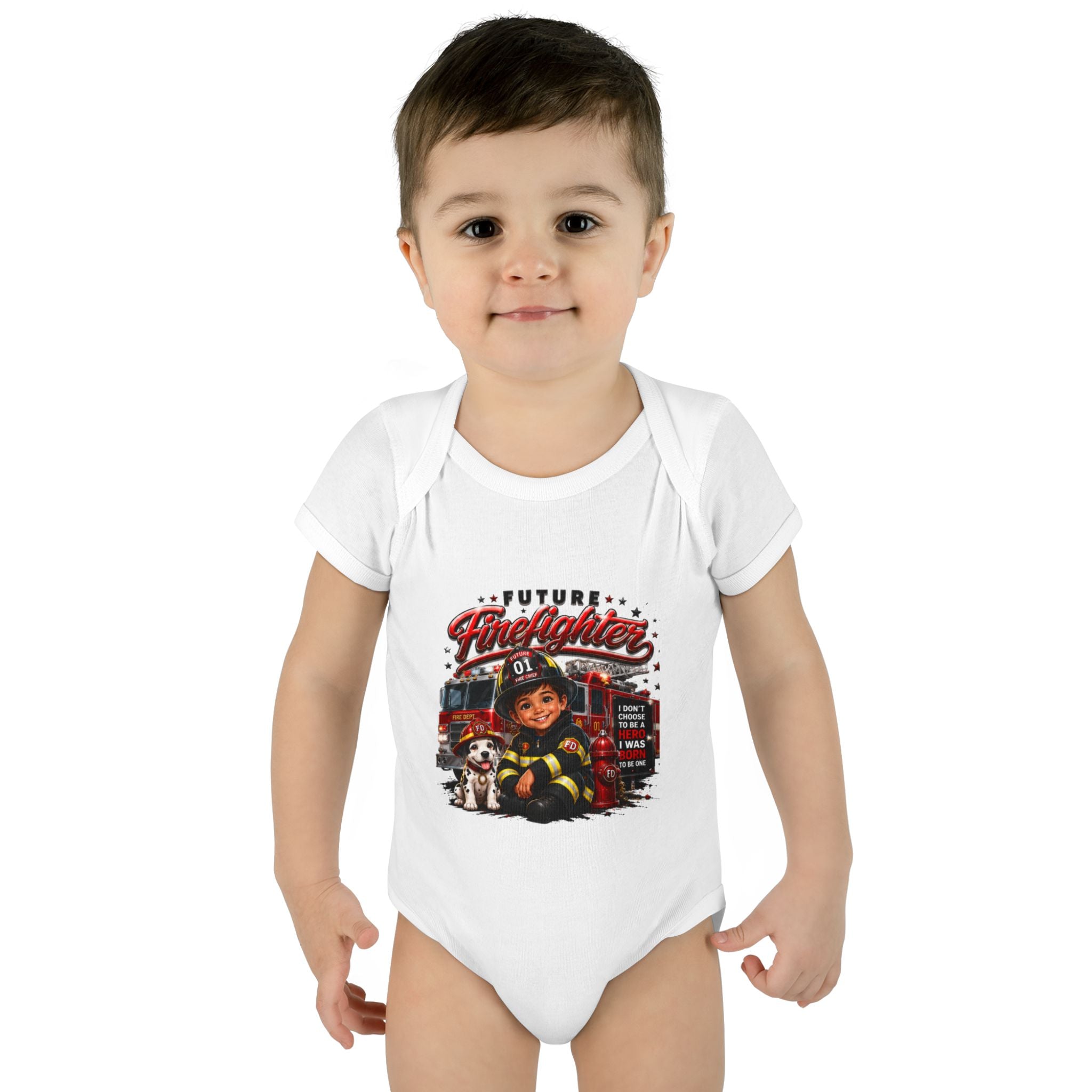 Future Firefighter Baby Onesie
