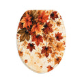 Autumn Maple Leaf 3-Piece Bathroom Set | Fall Foliage Bath Mat, Contour Mat & Toilet Lid Cover