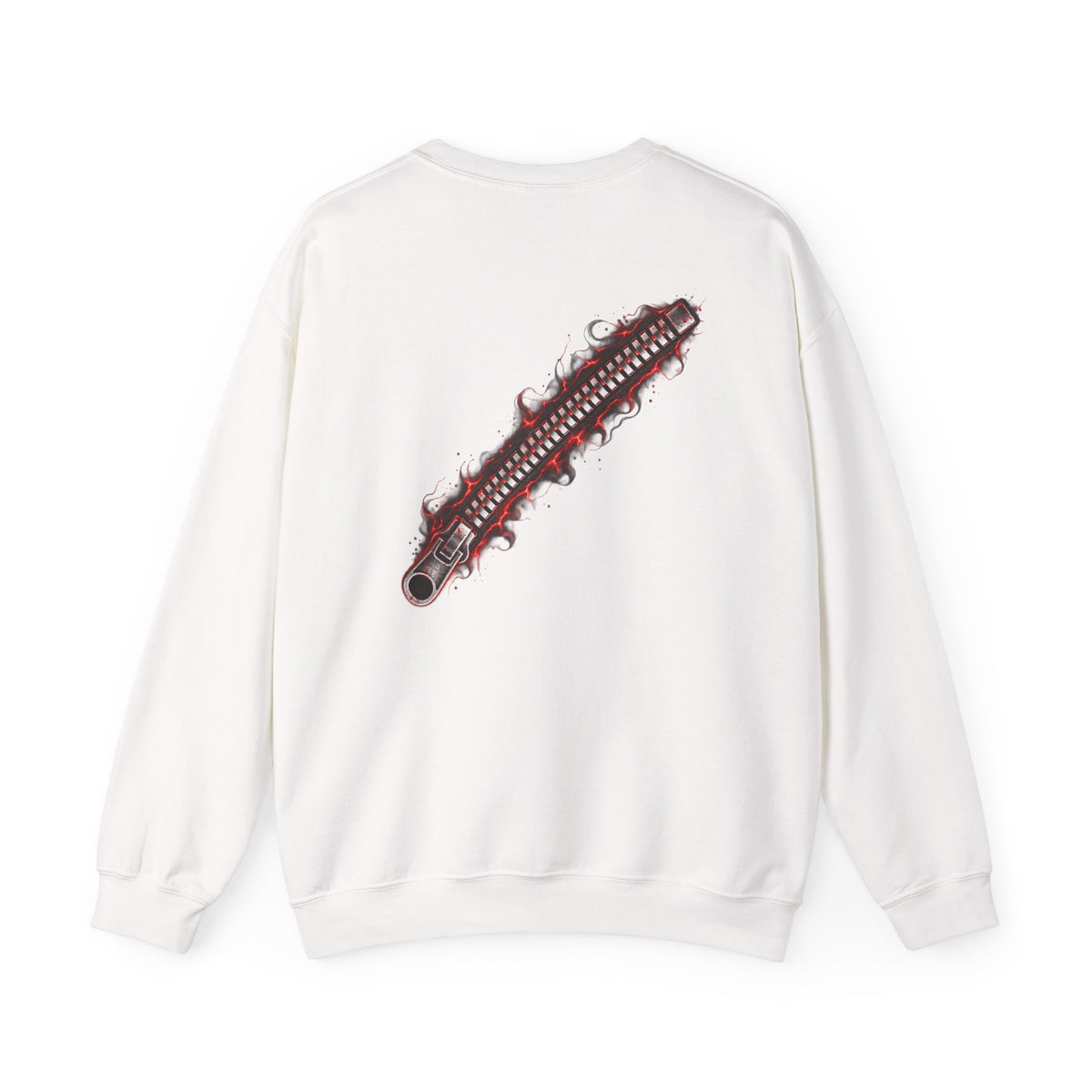 Vampire Zipper Men’s Sweatshirt | Front & Back Halloween Crewneck