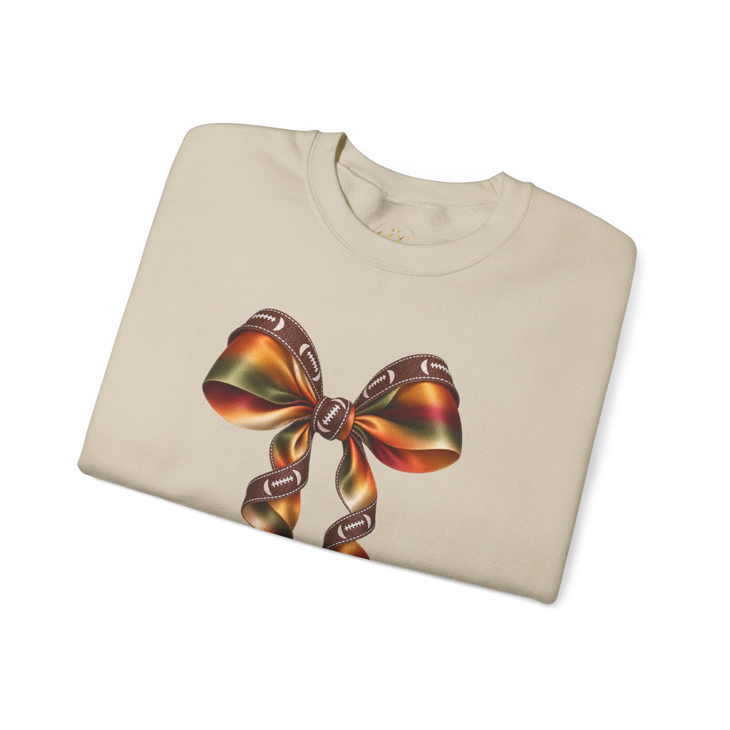 Ribbon Bow Crewneck Sweatshirt — Elegant Gradient Gift Bow Design
