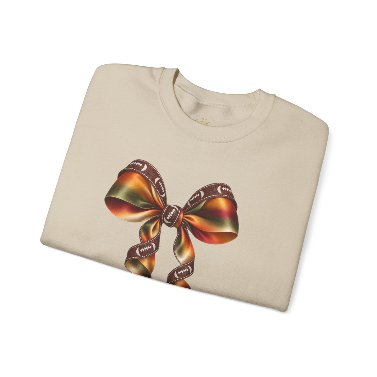 Ribbon Bow Crewneck Sweatshirt — Elegant Gradient Gift Bow Design