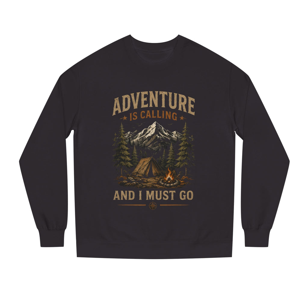 Adventure Is Calling And I Must Go Sweatshirt | Men's Outdoor Fall Crewneck