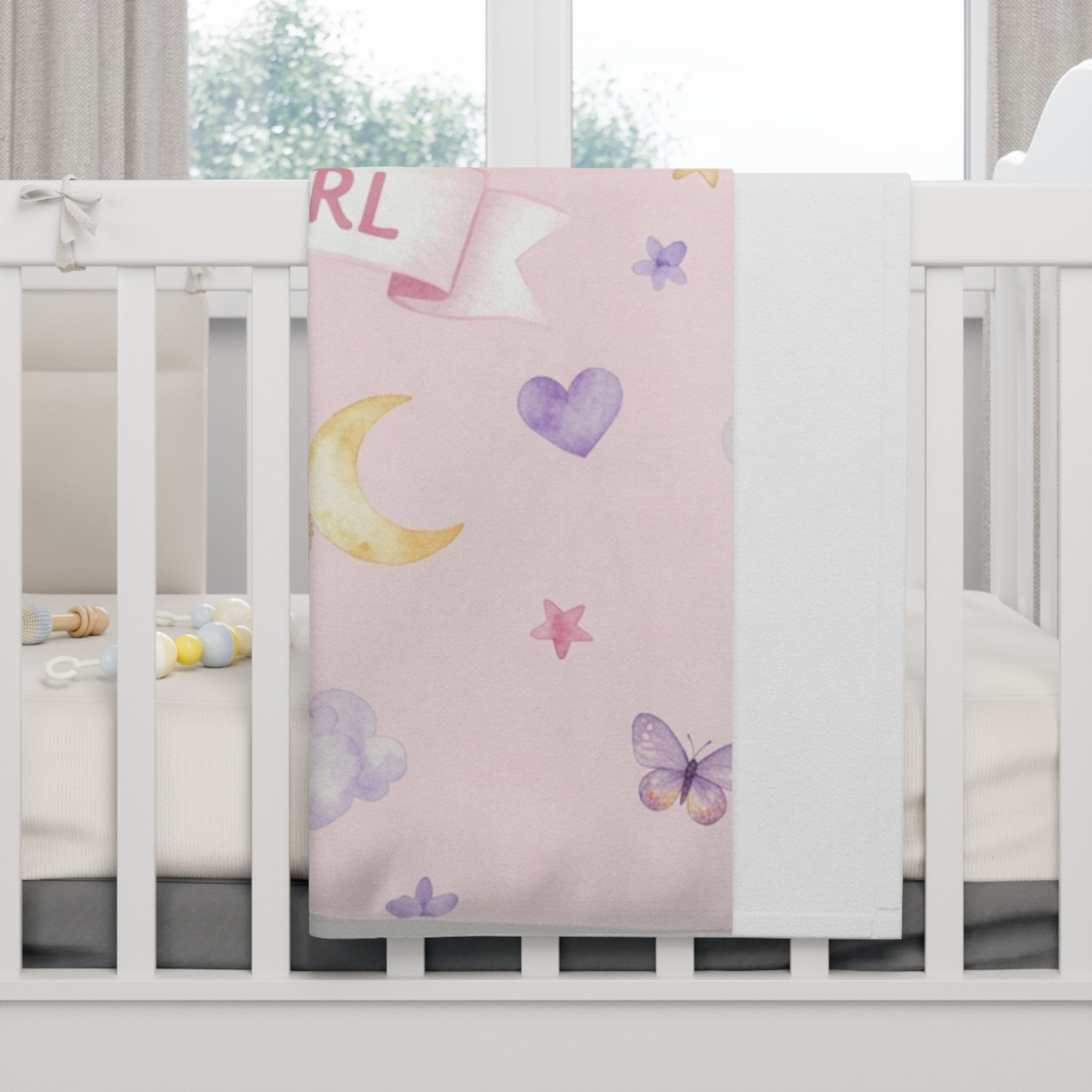 Baby Girl Teddy Bear -Soft Fleece Baby Blanket