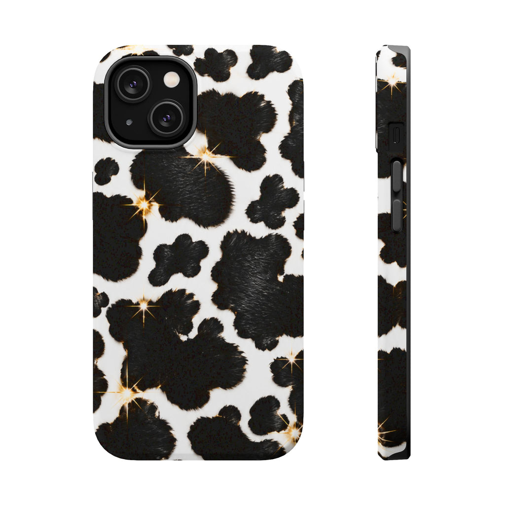 Cow Print Magnetic Impact-Resistant Phone Case