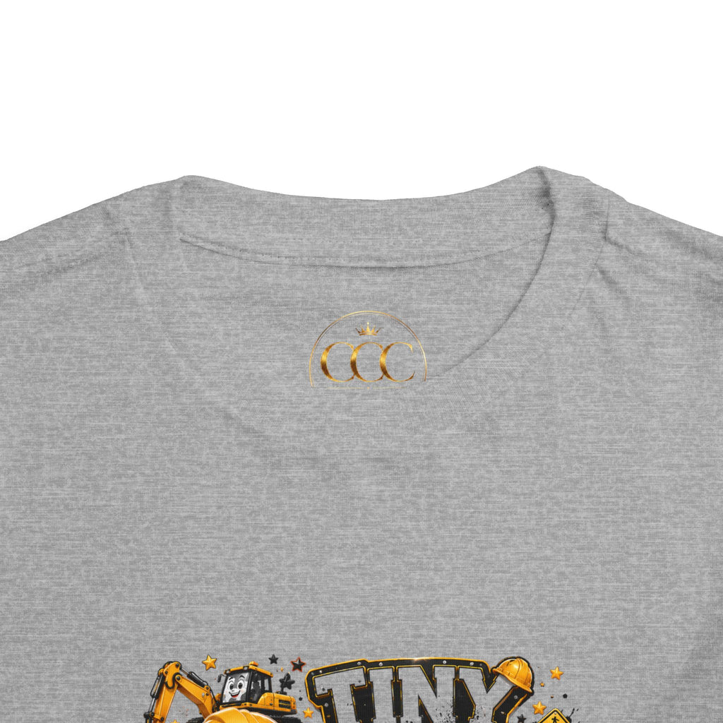 Tiny Dirt Boss Toddler Tee — Construction Crew Shirt for Kids