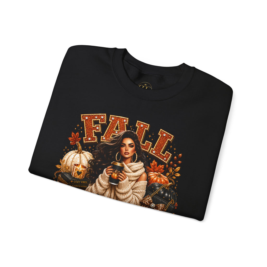 Fall Is My Favorite Season Sweatshirt — Cozy Autumn Pumpkin & Sunflower Graphic