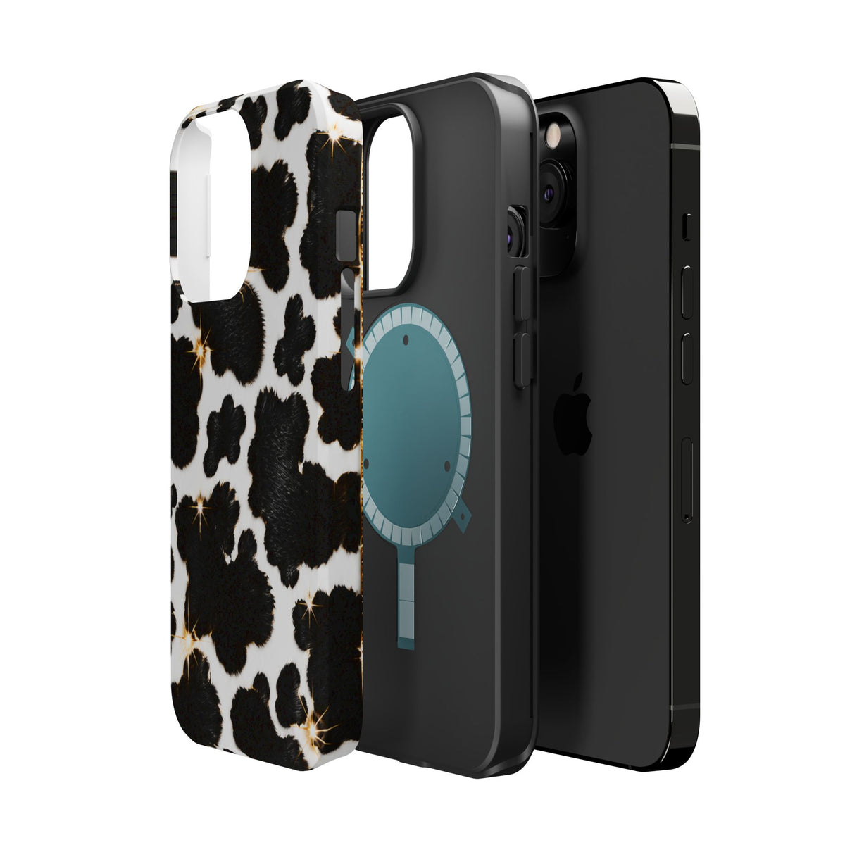 Cow Print Magnetic Impact-Resistant Phone Case