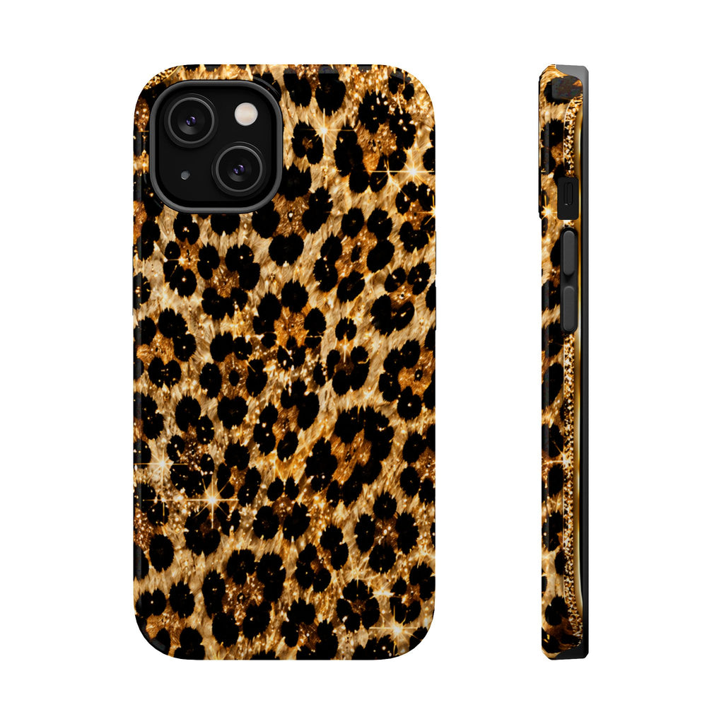 Leopard Print Magnetic Impact-Resistant Phone Case