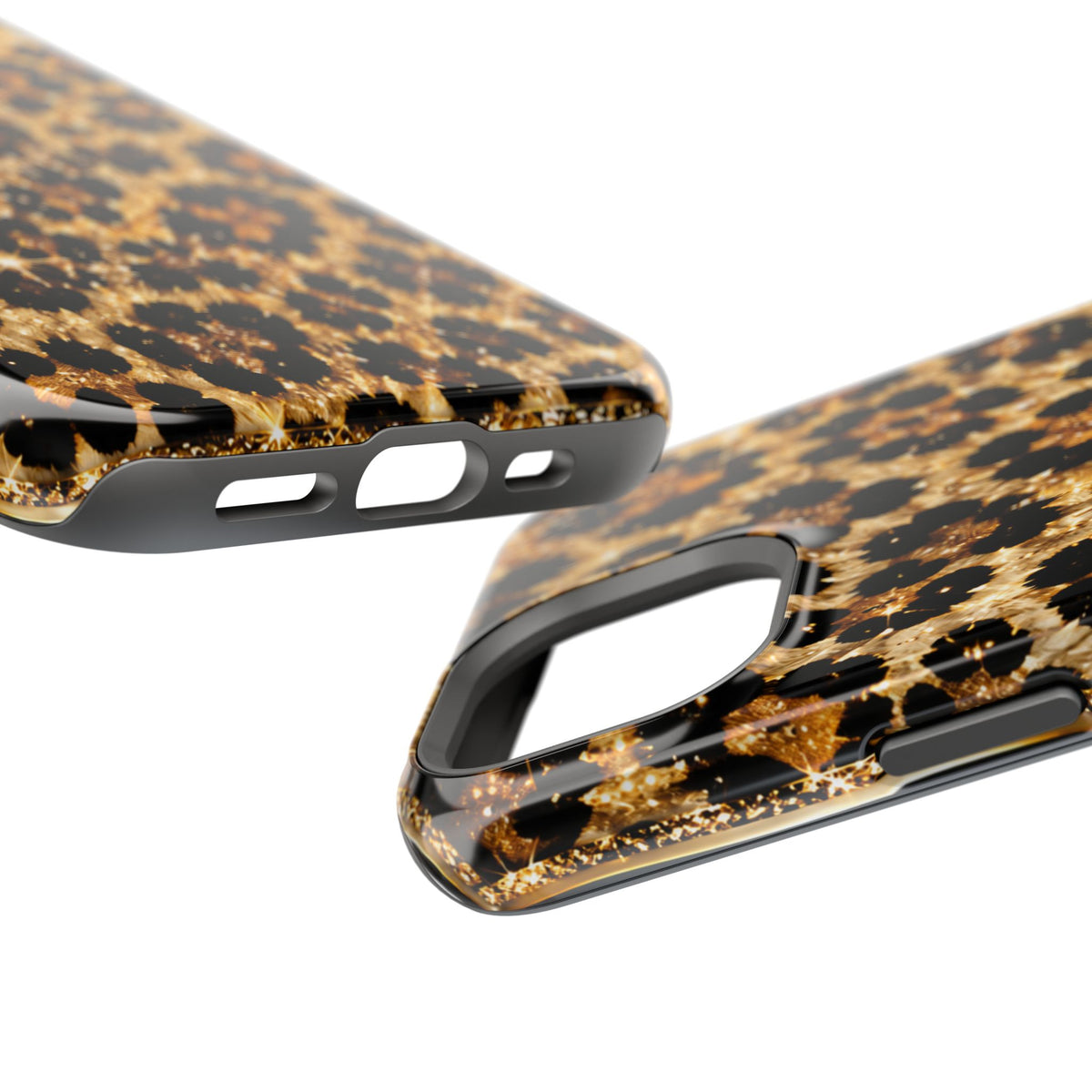Leopard Print Magnetic Impact-Resistant Phone Case