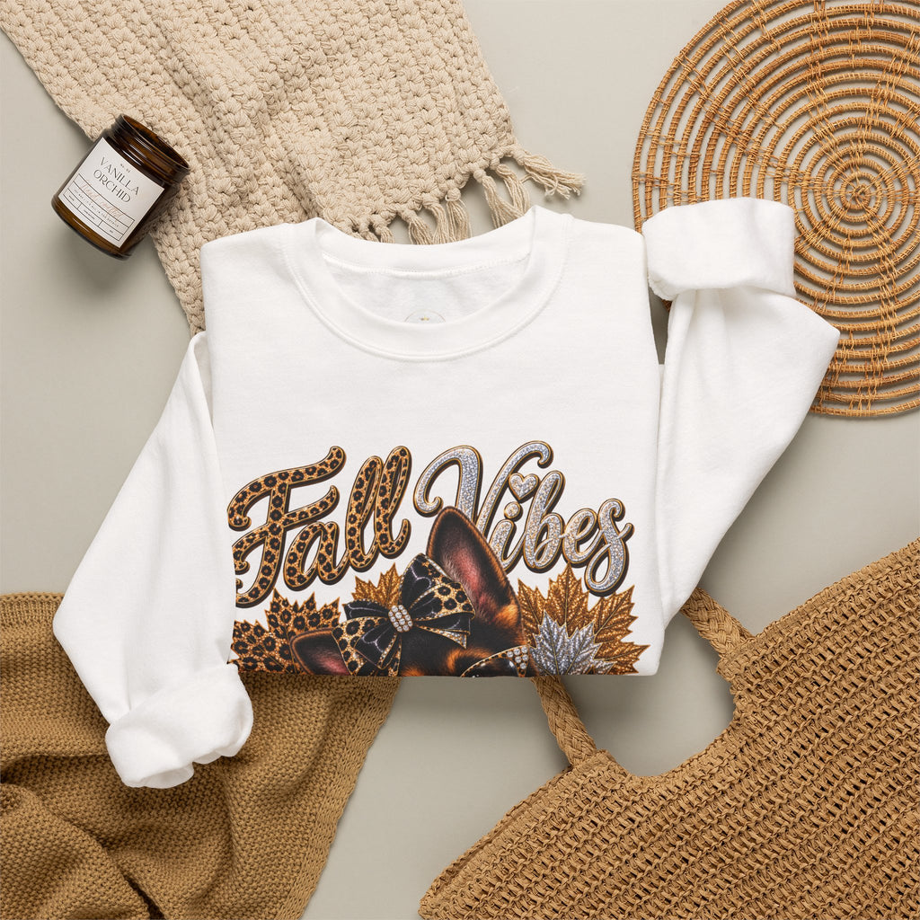 Fall Vibes German Shepherd Sweatshirt | Dog Mom Fall Crewneck