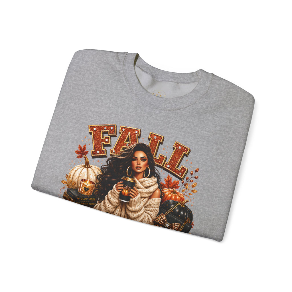 Fall Is My Favorite Season Sweatshirt — Cozy Autumn Pumpkin & Sunflower Graphic