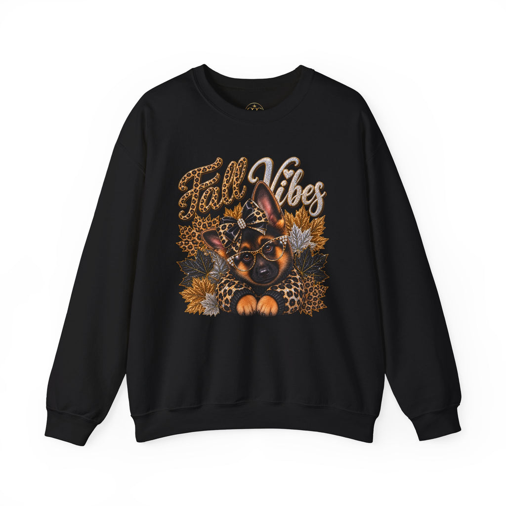 Fall Vibes German Shepherd Sweatshirt | Dog Mom Fall Crewneck
