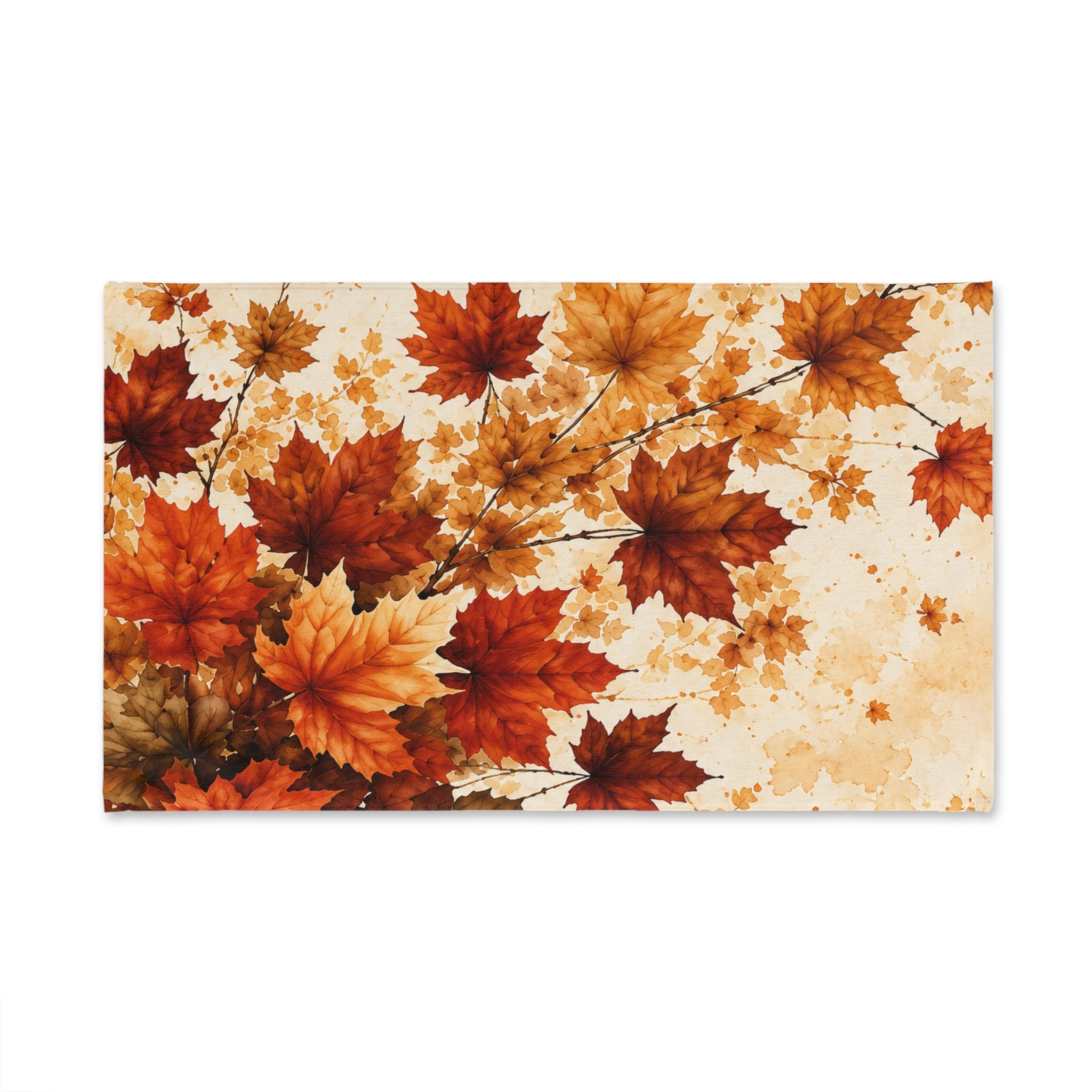 Autumn Maple Leaf Hand Towel | Fall Foliage Botanical Bathroom Decor