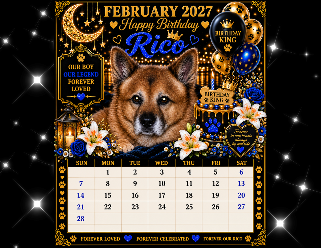 🐾 Custom Fur Baby Legacy Calendar™ 2027 | Personalized Pet Calendar